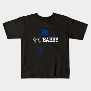 Bye Bye Barry -  Silhouette Outline blue Kids T-Shirt